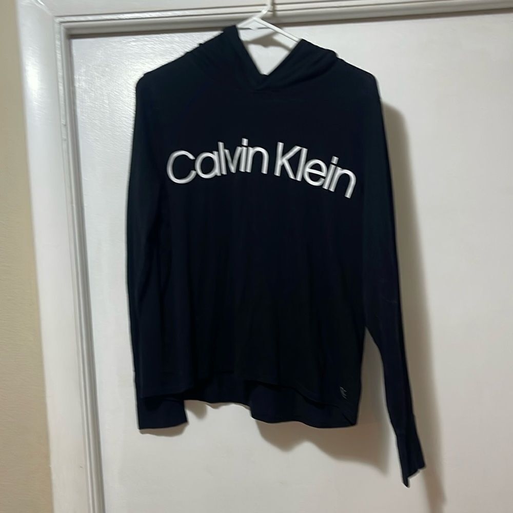 Calvin Klein long sleeve hooded shirts size small